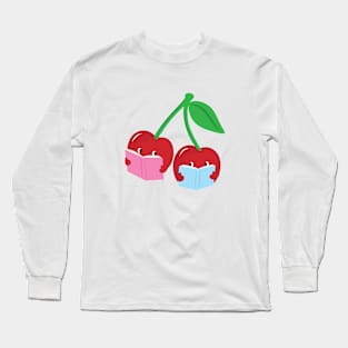 cherries reading Long Sleeve T-Shirt